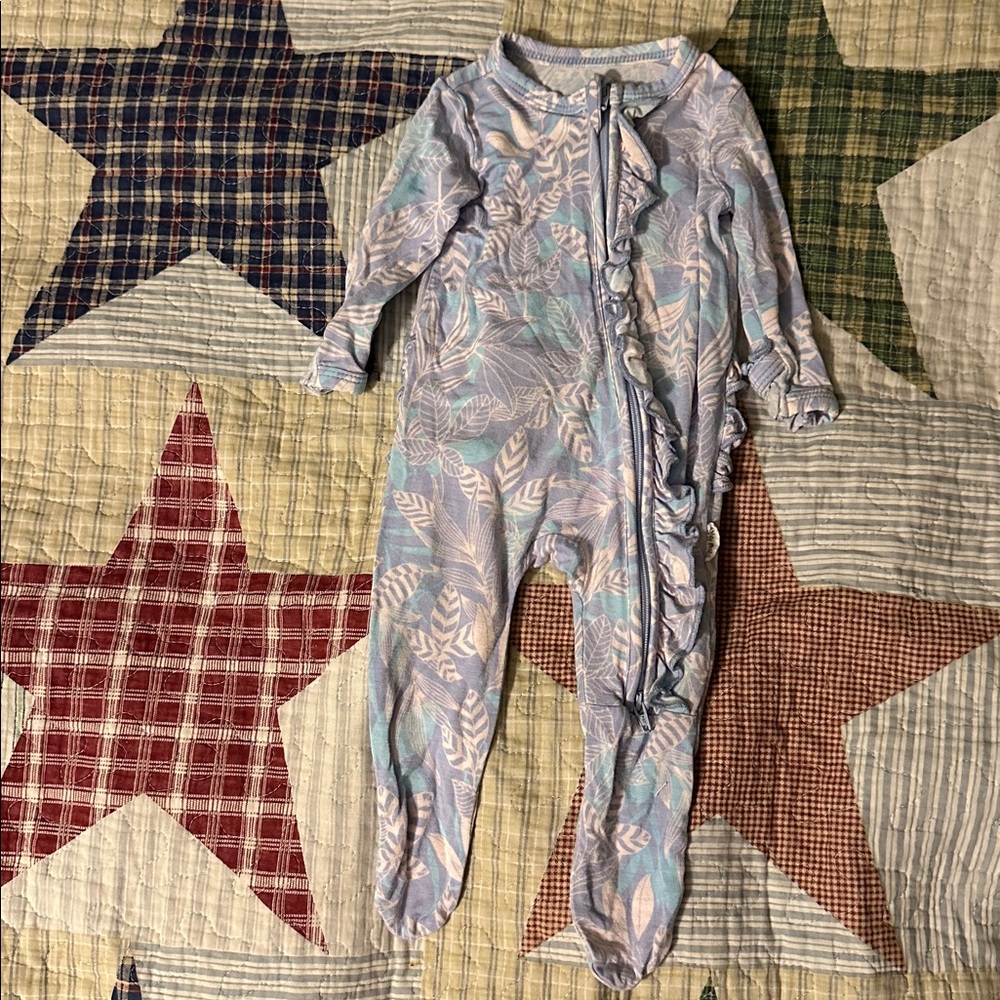 Gigi and Max Tropical Print Baby Onesie Sleeper